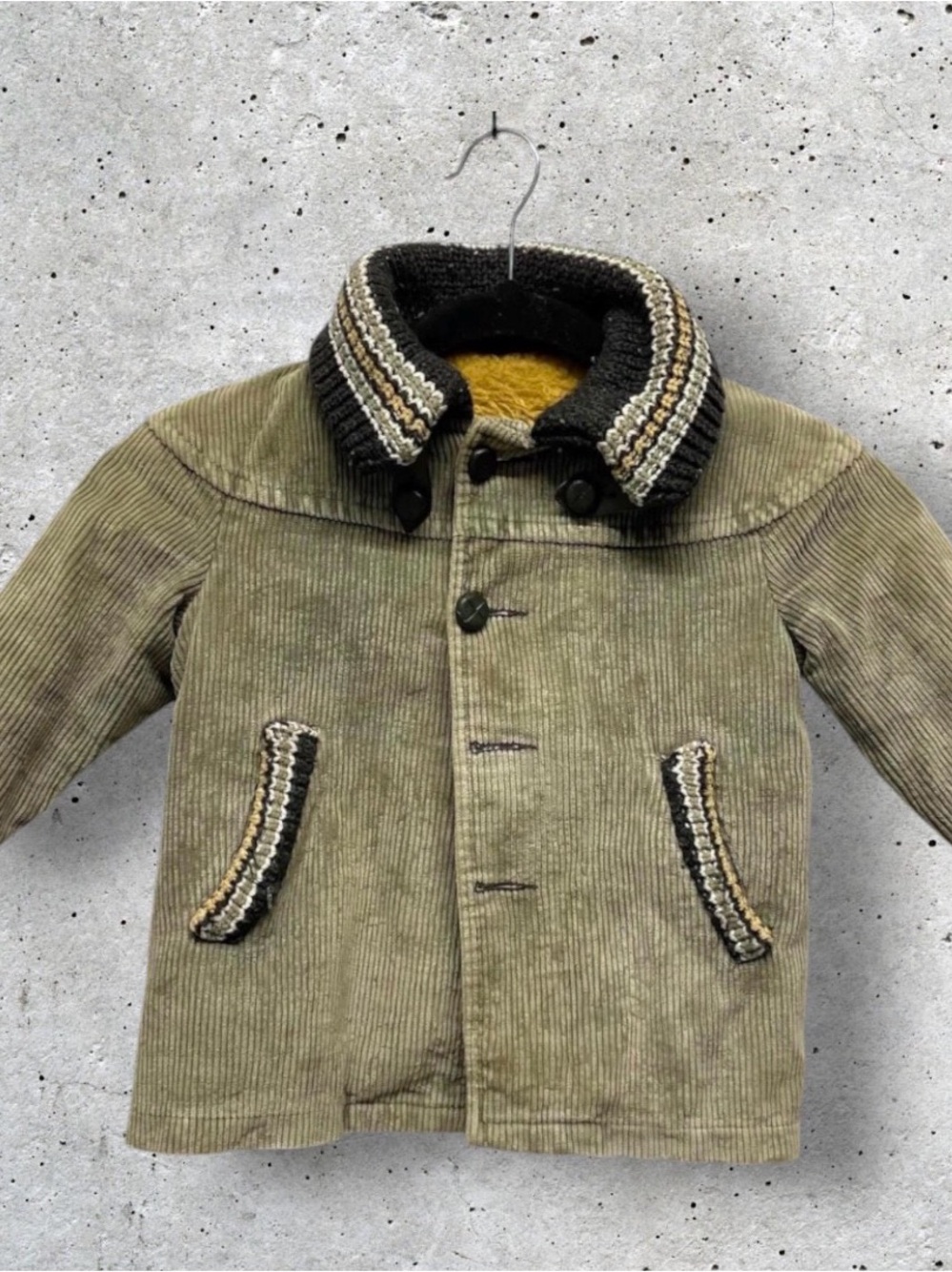 Vintage 1960s-1970s Sears Roebuck Corduroy Sherpa Lined Youth Jacket // 2